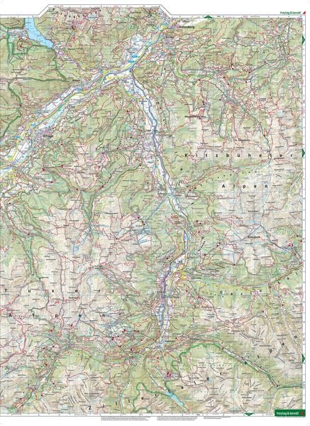 Zillertal, Wander-, Rad- und Freizeitkarte 1:50.000, freytag & berndt, WK 151