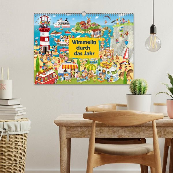 Produktbild: Wimmelig durch das Jahr (Wandkalender 2026 DIN A3 quer), CALVENDO Monatskalender