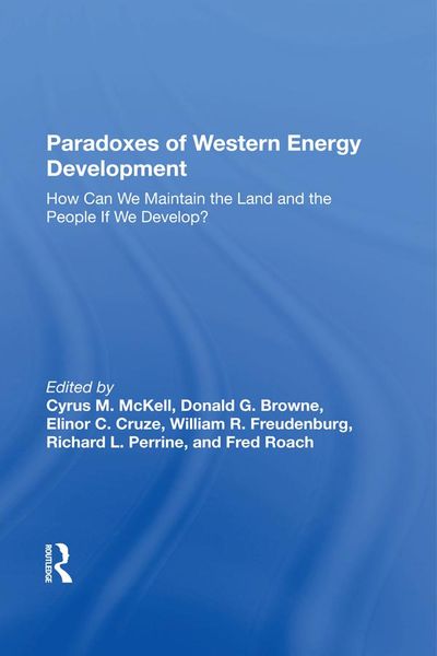Produktbild: Paradoxes Of Western Energy Development