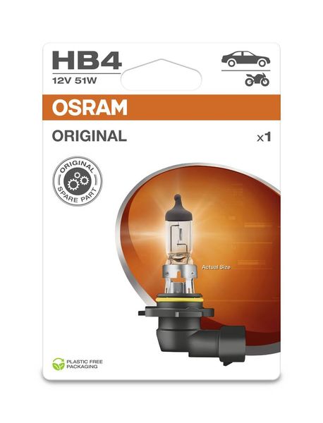 Produktbild: Osram Automotive 4062172395328 Halogen Leuchtmittel Original Line HB4 51W 12V