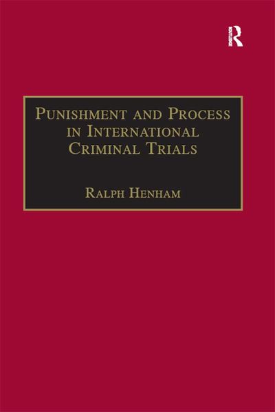 Produktbild: Punishment and Process in International Criminal Trials