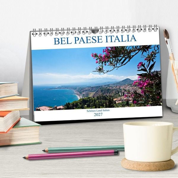 Produktbild: Bel baese Italia - Sch&ouml;nes Land Italien (Tischkalender 2027 DIN A5 quer), CALVENDO Monatskalender