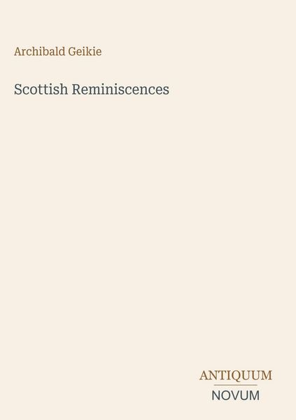 Produktbild: Scottish Reminiscences