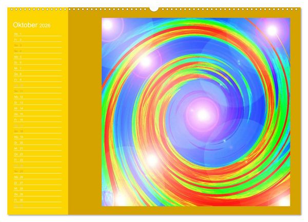 Produktbild: Energie-Spiralen 2026 (Wandkalender 2026 DIN A2 quer), CALVENDO Monatskalender