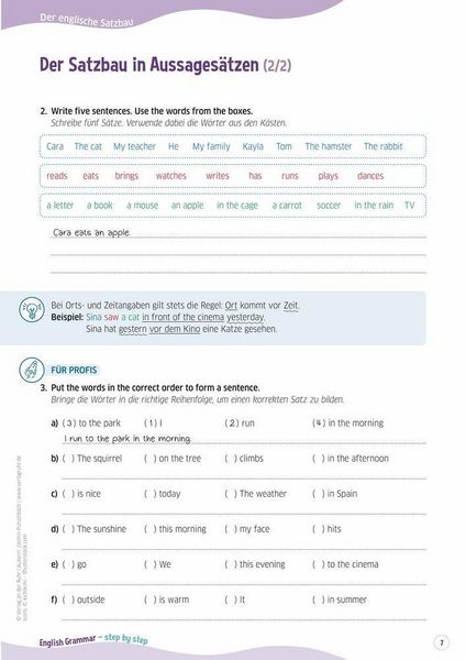 Produktbild: English Grammar &ndash; step by step