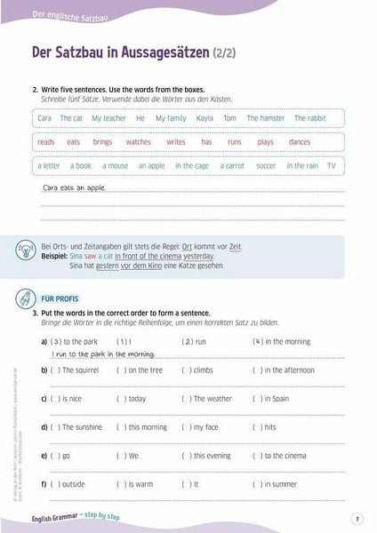 Produktbild: English Grammar &ndash; step by step
