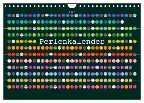 Produktbild: Perlenkalender (Wandkalender 2027 DIN A4 quer), CALVENDO Monatskalender