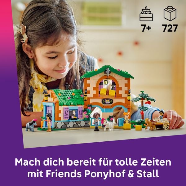 Produktbild: LEGO Friends 42654 Ponyhof & Stall, Spielzeug Pferd, M&auml;dchen & Jungen