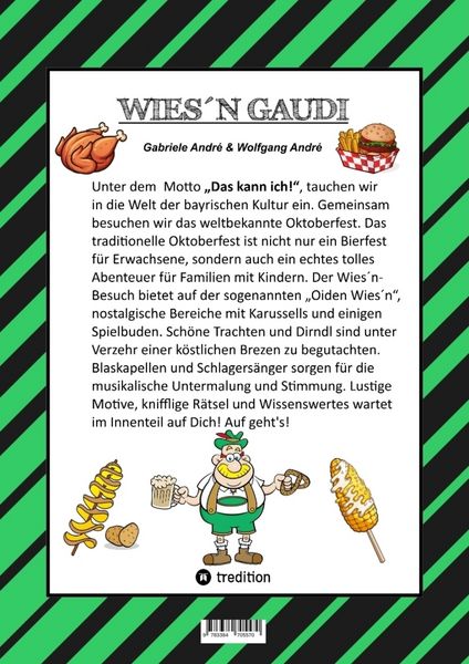 Produktbild: Craftbook - Lustige Wiesn Ausmalmotive - Wissenswertes - Knifflige R&auml;tsel - Tiere - Menschen - Trachten - Dirndl - Kinder - Bayern - M&uuml;nchen