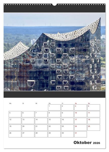 Produktbild: Wahrzeichen Elphi (Wandkalender 2026 DIN A2 hoch), CALVENDO Monatskalender