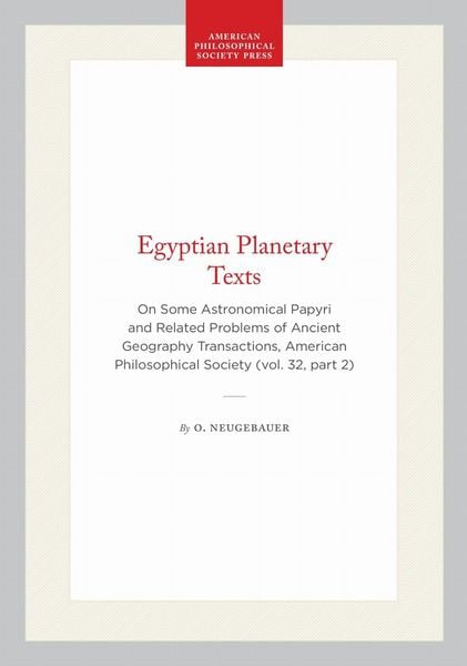Produktbild: Egyptian Planetary Texts