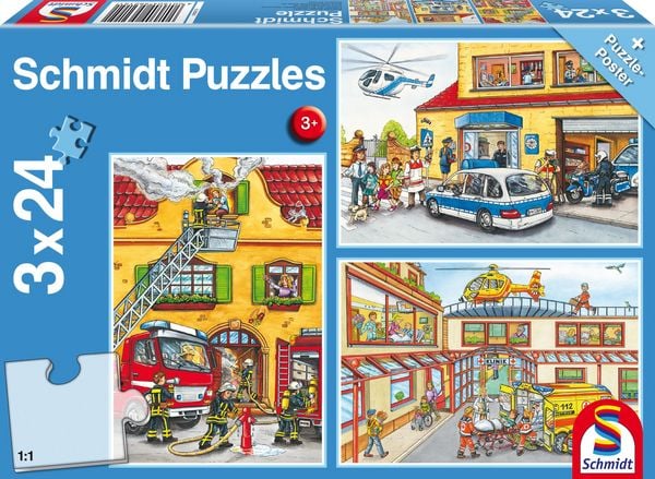 Produktbild: Feuerwehr und Polizei (Kinderpuzzle)