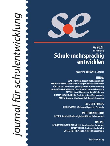 Produktbild: Journal f&uuml;r schulentwicklung 4/2021