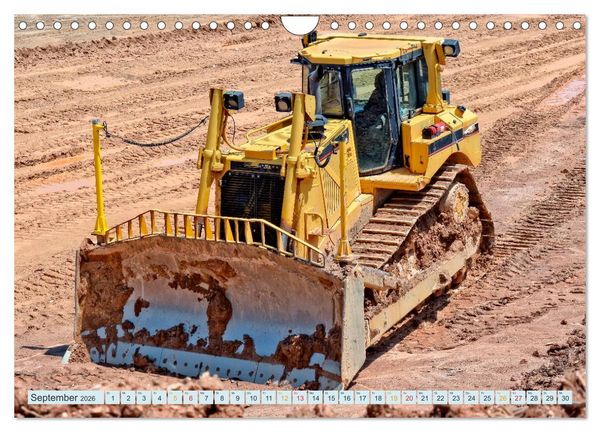 Produktbild: Bulldozer - b&auml;renstarke Arbeitstiere (Wandkalender 2026 DIN A4 quer), CALVENDO Monatskalender