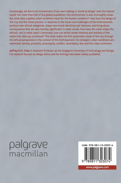 Produktbild: Urban Ethics in the Anthropocene