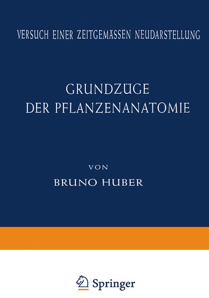 Produktbild: Grundz&uuml;ge der Pflanzenanatomie