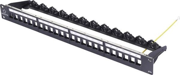 Produktbild: Renkforce 24 Port 483mm (19\") 1 HE Schwarz Unbest&uuml;ckt