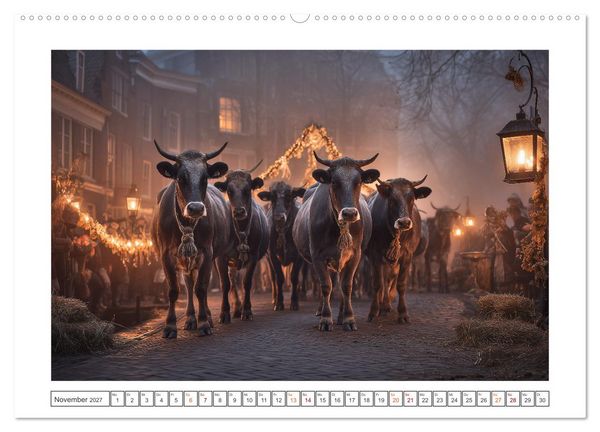 Produktbild: Die edle Kuh (hochwertiger Premium Wandkalender 2027 DIN A2 quer), Kunstdruck in Hochglanz