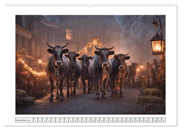 Produktbild: Die edle Kuh (Wandkalender 2027 DIN A2 quer), CALVENDO Monatskalender