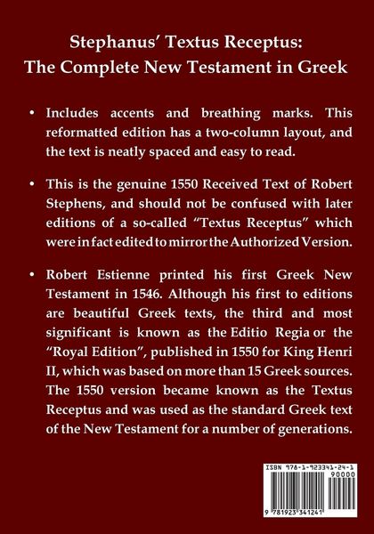 Produktbild: The New Testament in Greek