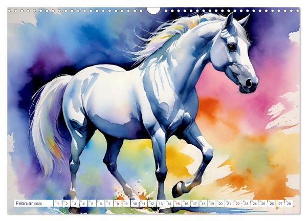 Produktbild: Lipizzaner. Kunstvolle Portr&auml;ts sch&ouml;ner Pferde (Wandkalender 2026 DIN A3 quer), CALVENDO Monatskalender