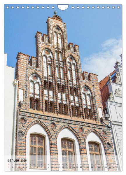 Produktbild: Hansestadt Rostock - Sehensw&uuml;rdigkeiten der Ostseemetropole (Wandkalender 2026 DIN A4 hoch), CALVENDO Monatskalender