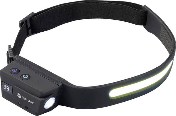 Produktbild: TOOLCRAFT COB LED Stirnlampe Li-Ionen Akkus 320lm 8h TO-10211664