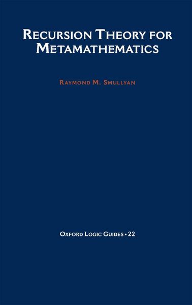 Produktbild: Recursion Theory for Metamathematics