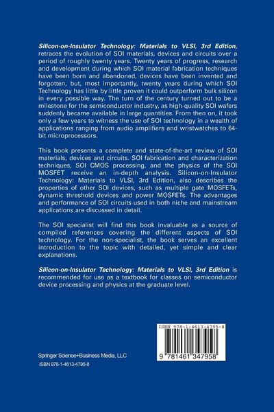 Produktbild: Silicon-on-Insulator Technology: Materials to VLSI