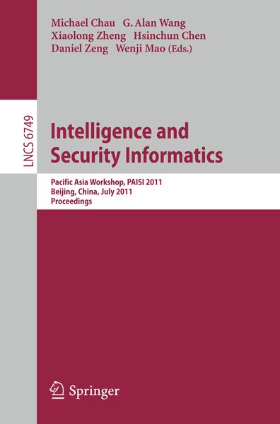 Produktbild: Intelligence and Security Informatics