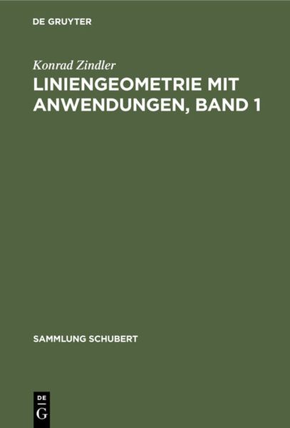 Produktbild: Liniengeometrie mit Anwendungen