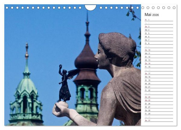 Produktbild: M&uuml;nchen - Die Sch&ouml;ne (Wandkalender 2026 DIN A4 quer), CALVENDO Monatskalender
