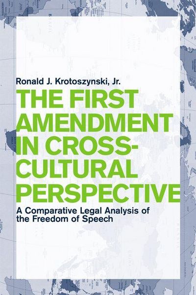 Produktbild: The First Amendment in Cross-Cultural Perspective