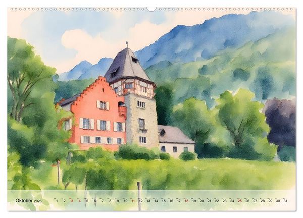 Produktbild: Europas Zwergstaaten im Fokus (hochwertiger Premium Wandkalender 2026 DIN A2 quer), Kunstdruck in Hochglanz