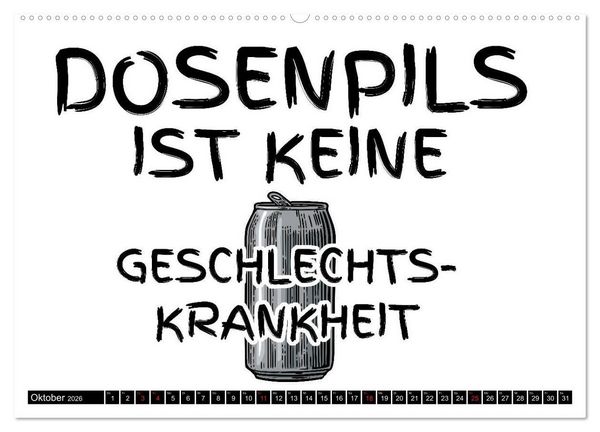 Produktbild: Bier - Lustige Spr&uuml;che und Grafiken (hochwertiger Premium Wandkalender 2026 DIN A2 quer), Kunstdruck in Hochglanz