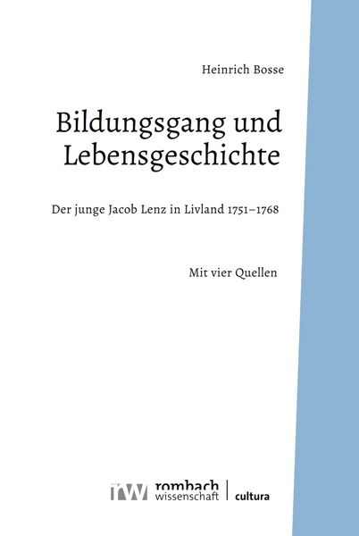 Produktbild: Bildungsgang und Lebensgeschichte