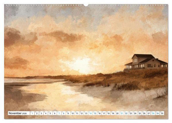Produktbild: Meeresbrisen (hochwertiger Premium Wandkalender 2026 DIN A2 quer), Kunstdruck in Hochglanz