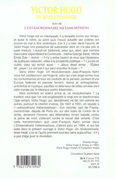 Produktbild: Victor hugo, un revolutionnaire
