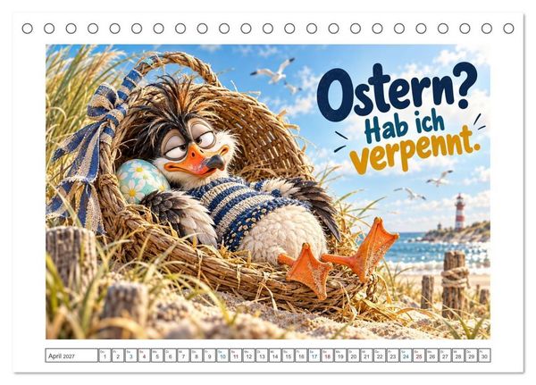 Produktbild: K&uuml;stenk&ouml;ppe (Tischkalender 2027 DIN A5 quer), CALVENDO Monatskalender