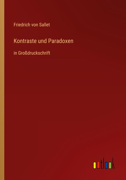 Produktbild: Kontraste und Paradoxen