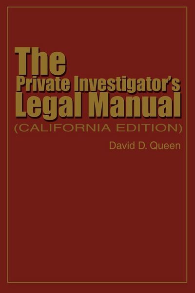 Produktbild: The Private Investigator's Legal Manual