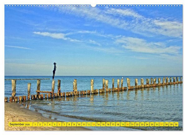 Produktbild: Erlebnis Ostseek&uuml;ste - zwischen Wismarer Bucht und Usedom (Wandkalender 2026 DIN A2 quer), CALVENDO Monatskalender