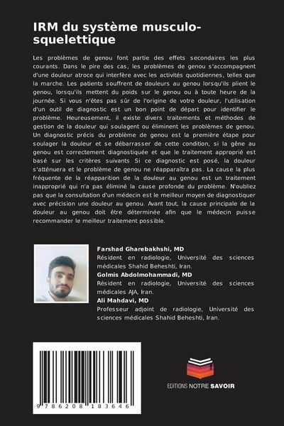 Produktbild: IRM du syst&egrave;me musculo-squelettique