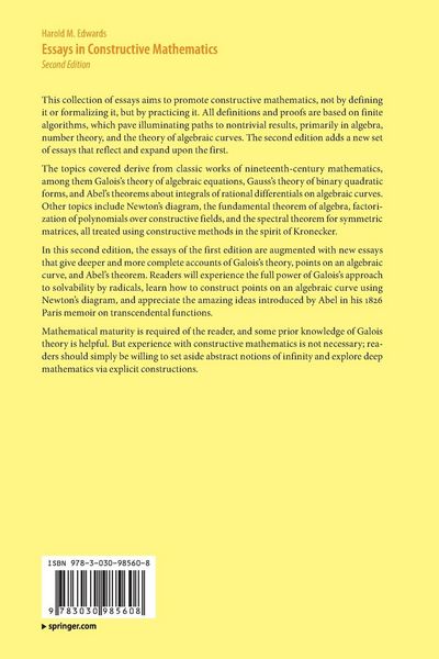Produktbild: Essays in Constructive Mathematics