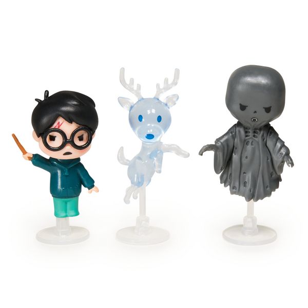 Produktbild: Wizarding World Harry Potter - Micro Magical Moments Sammelfiguren Multipack "Patronus" mit Harry Potter, Hirsch-Patronus, Dementor und Setzkasten