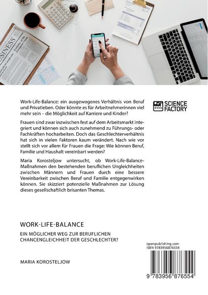 Produktbild: Work-Life-Balance. Ein m&ouml;glicher Weg zur beruflichen Chancengleichheit der Geschlechter?