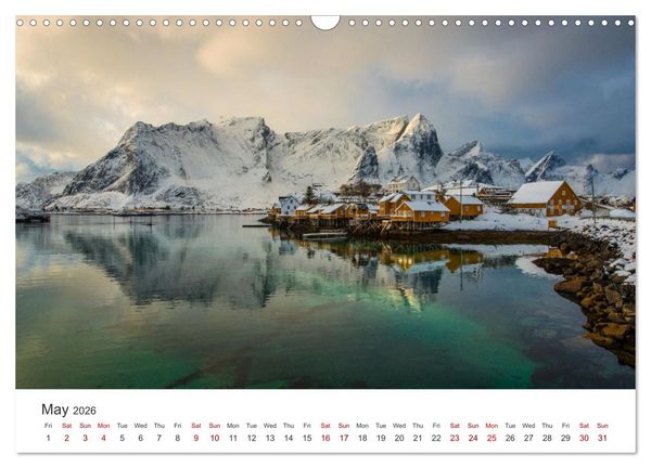 Produktbild: Lofoten Reflections in the water (Wall Calendar 2026 DIN A3 landscape), CALVENDO 12 Month Wall Calendar