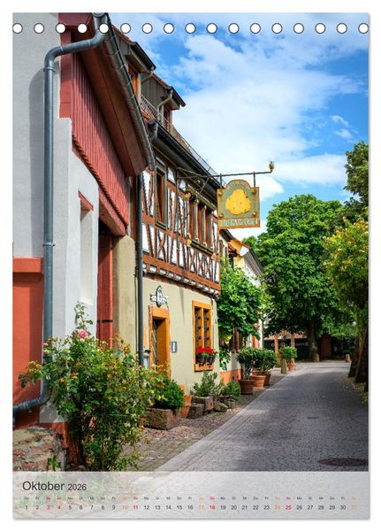 Produktbild: Stadtbummel in Ladenburg - Die R&ouml;mer- und Fachwerk-Stadt (Tischkalender 2026 DIN A5 hoch), CALVENDO Monatskalender