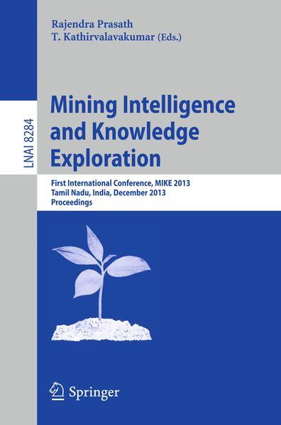 Produktbild: Mining Intelligence and Knowledge Exploration