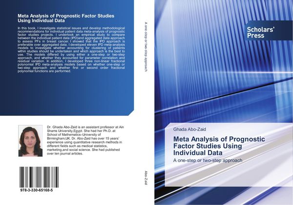 Produktbild: Meta Analysis of Prognostic Factor Studies Using Individual Data